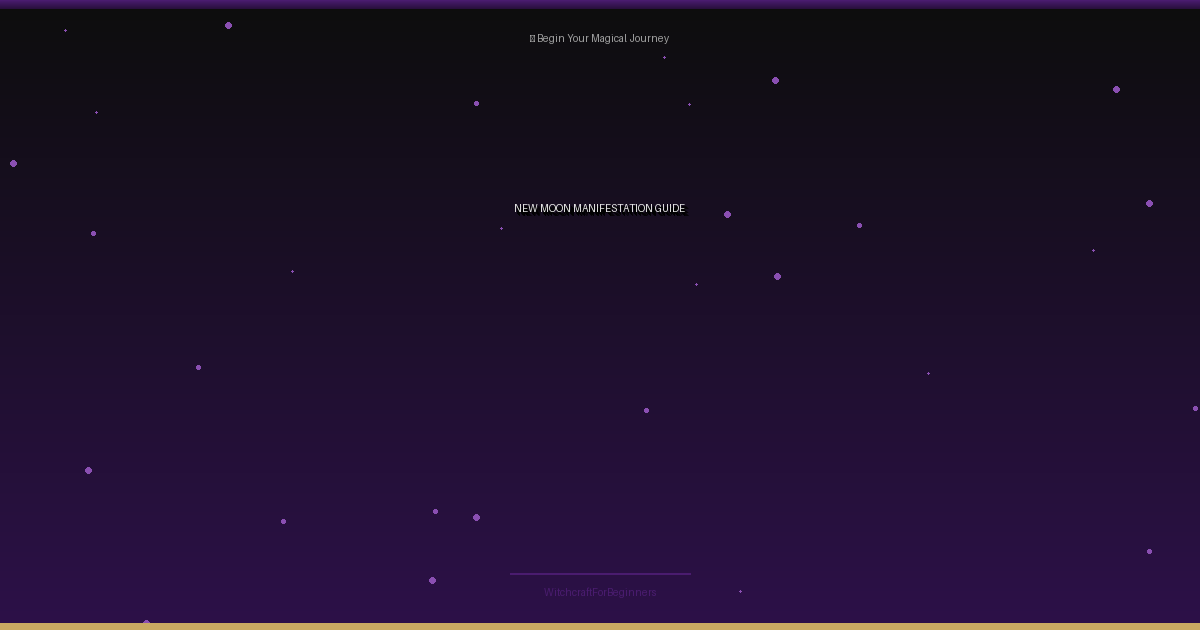 New Moon Manifestation
