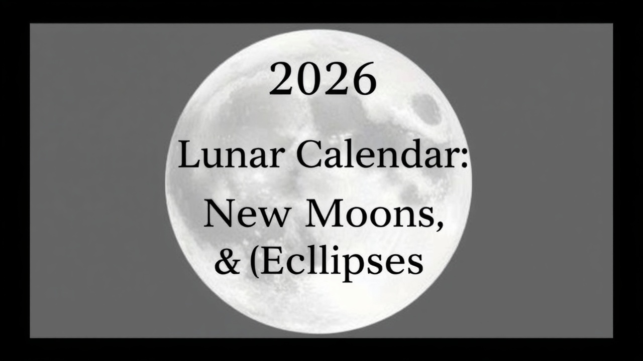 2026 Lunar Calendar: Full Moons, New Moons & Eclipses – Moon Ritual Library