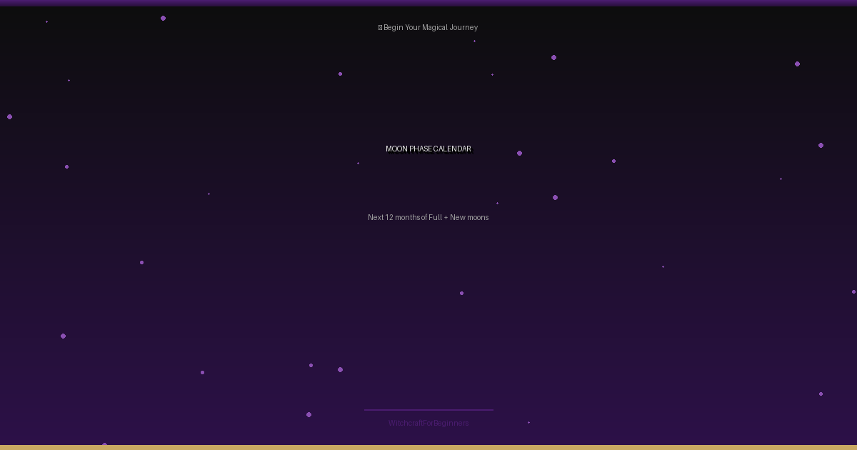 Moon Phase Calendar