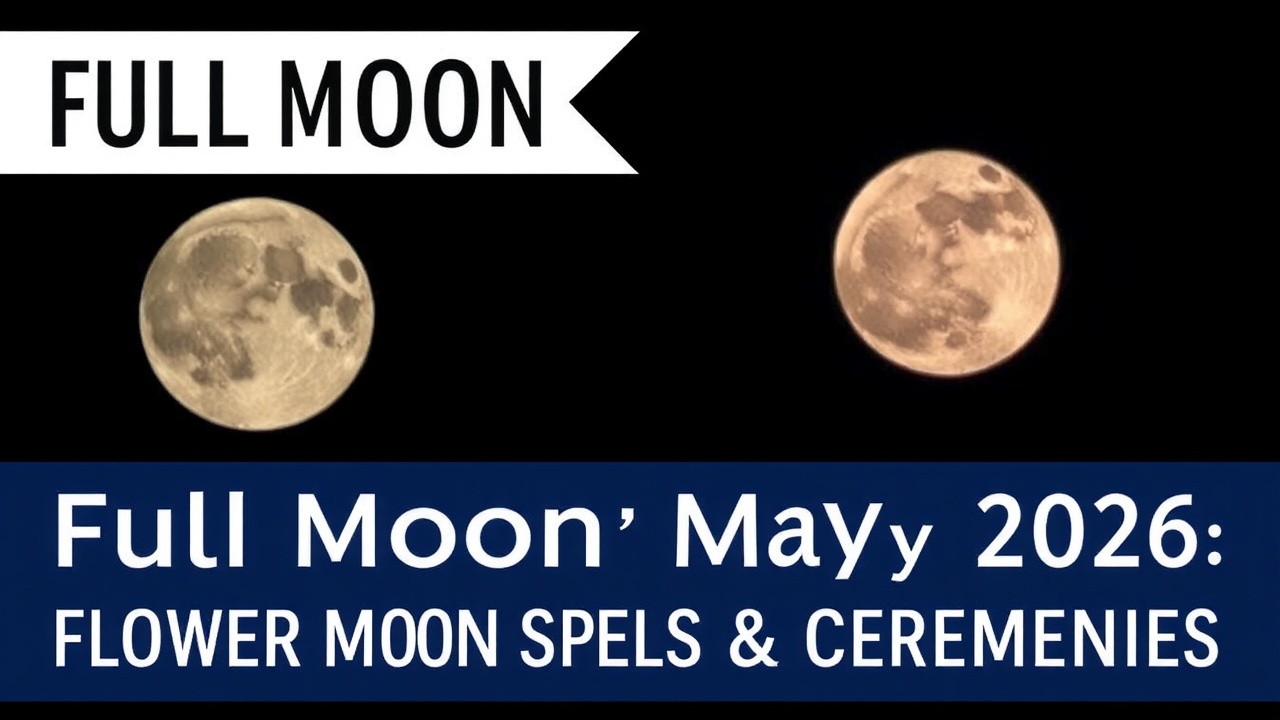 Full Moon Rituals for May 2026: Flower Moon Spells & Ceremonies