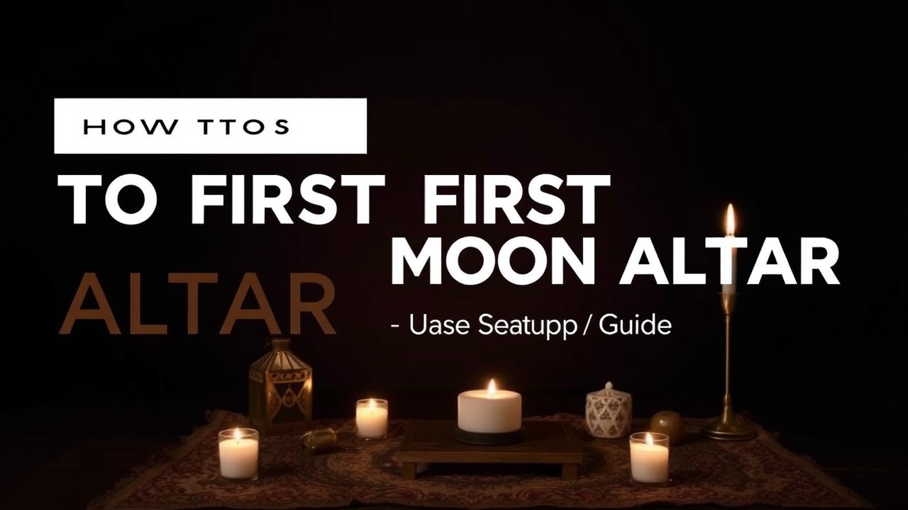 How to build your first moon altar complete setup guide