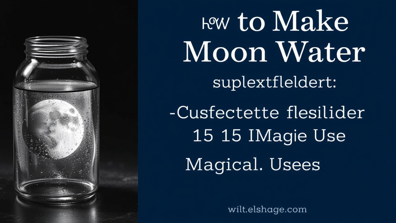 How to make moon water complete guide with 15 magical uses