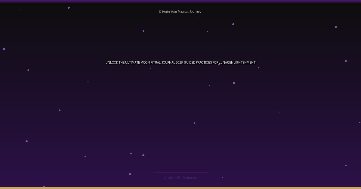 introducing the moon ritual journal 2026