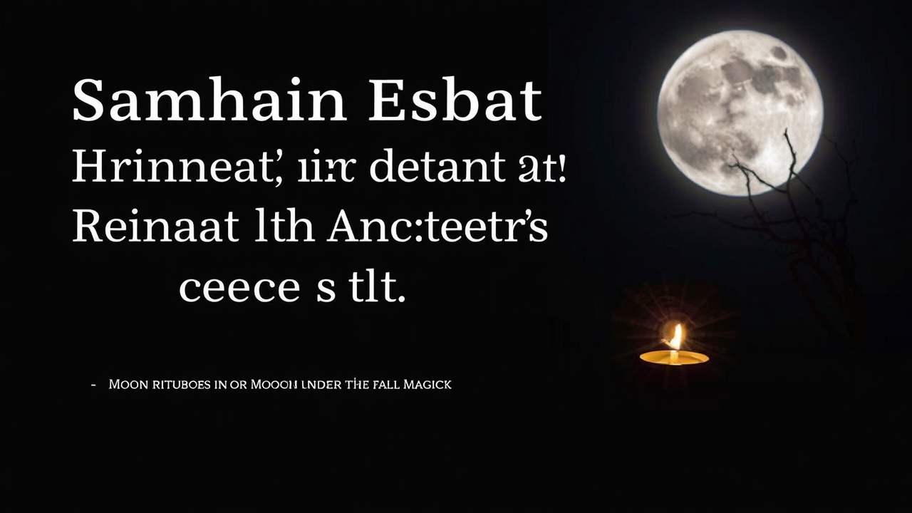 Samhain Esbat Ritual: Honoring Ancestors Under the Full Moon