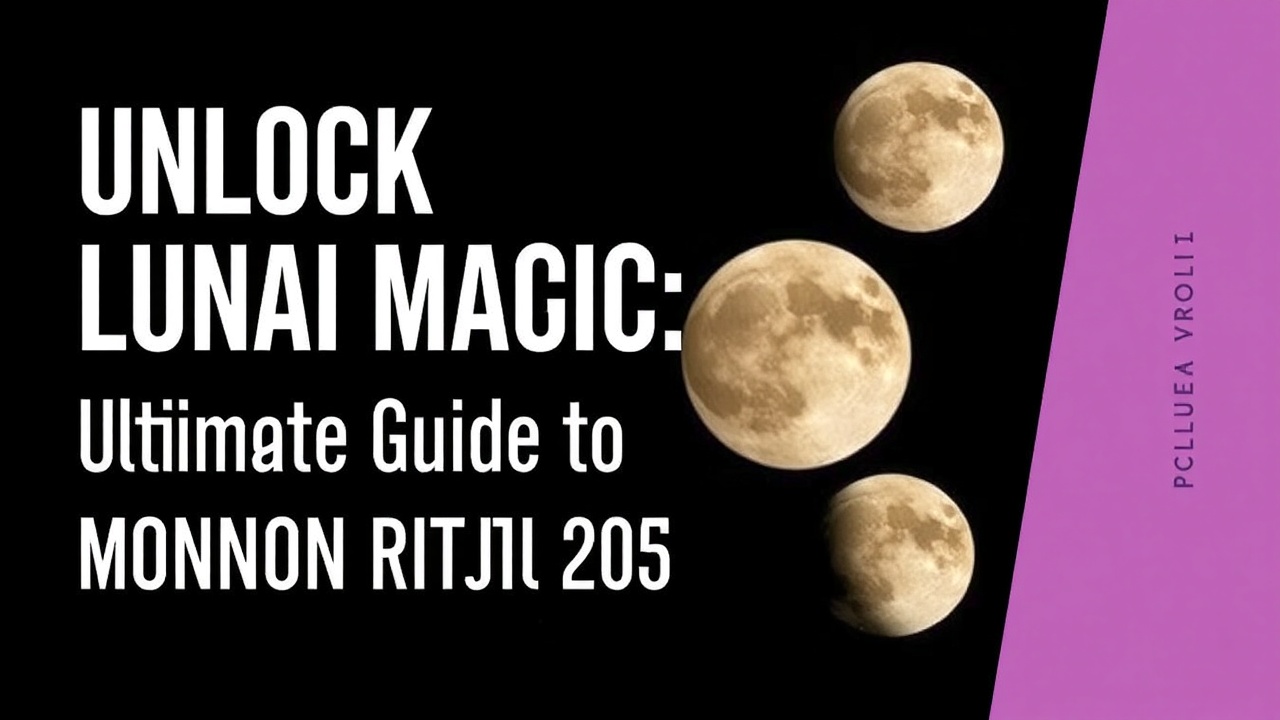 Unlock Lunar Magic: Ultimate Guide to Moon Rituals 2026