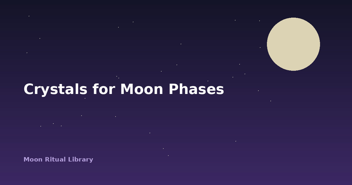 Crystals for Moon Phases