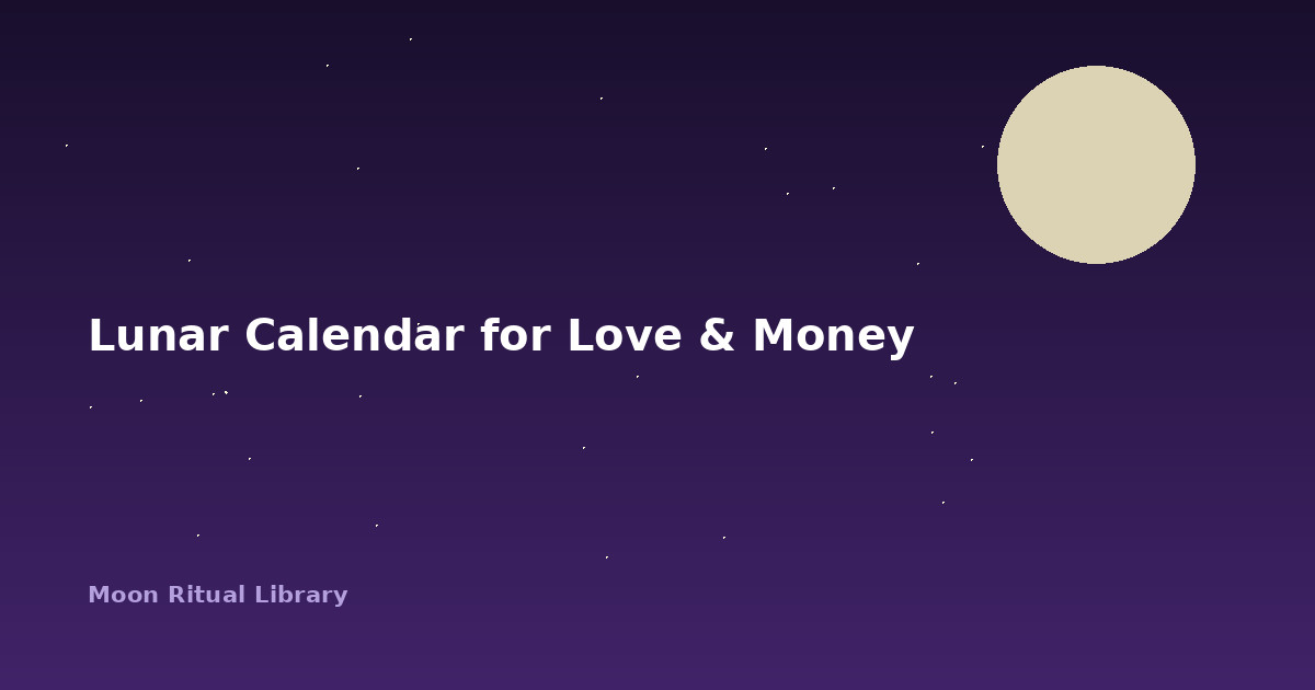 Lunar Calendar Love Money Secrets for 2026: Top Dates for Prosperity