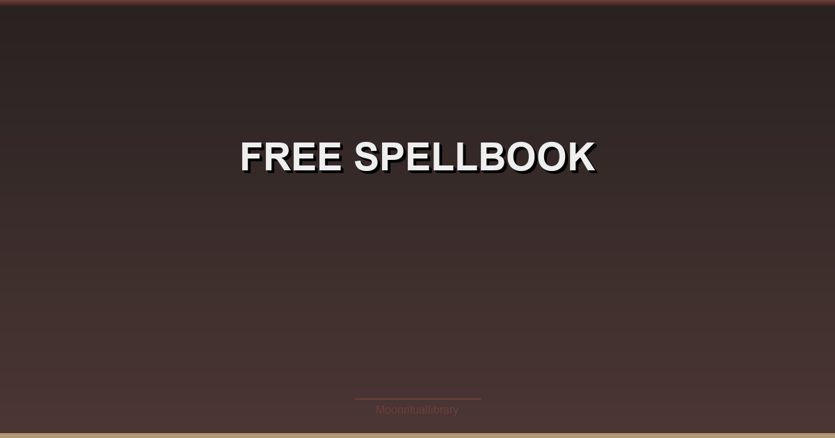 Free Spellbook