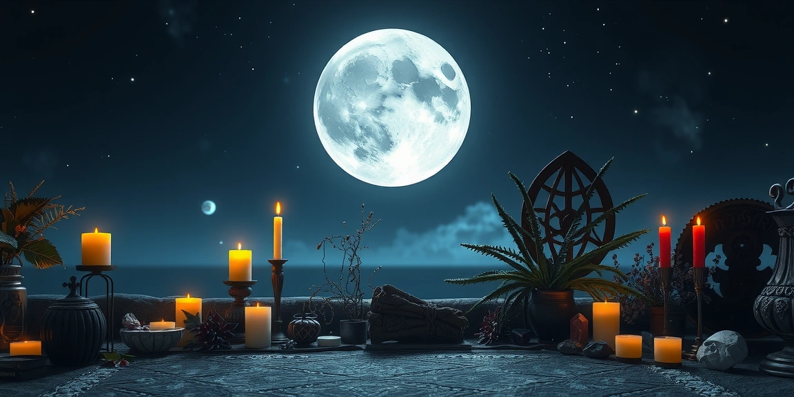 Illustration for Feeling the Dark Moon vs New Moon Difference in Your Spiritual Practice
