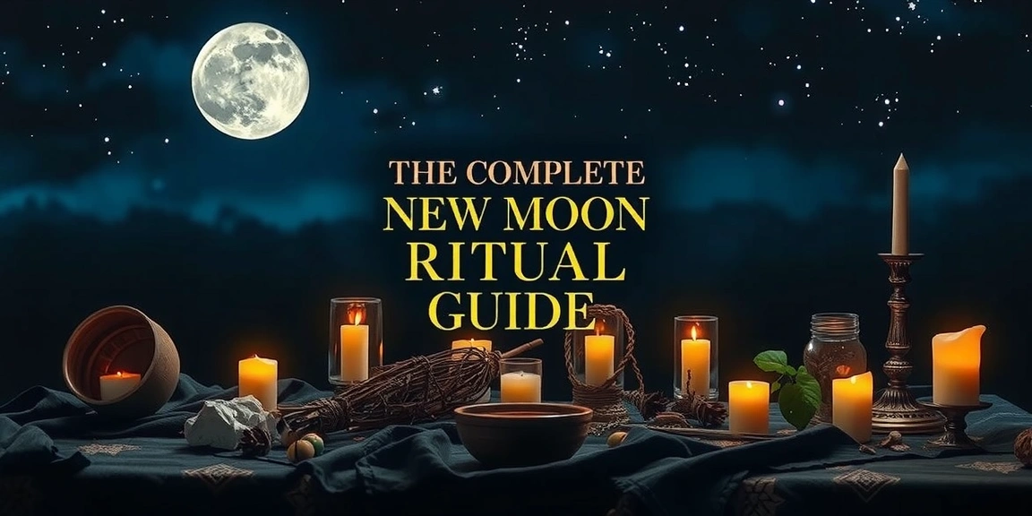 Illustration for The Complete New Moon Ritual Guide: Manifest Your Intentions Under the Darkness