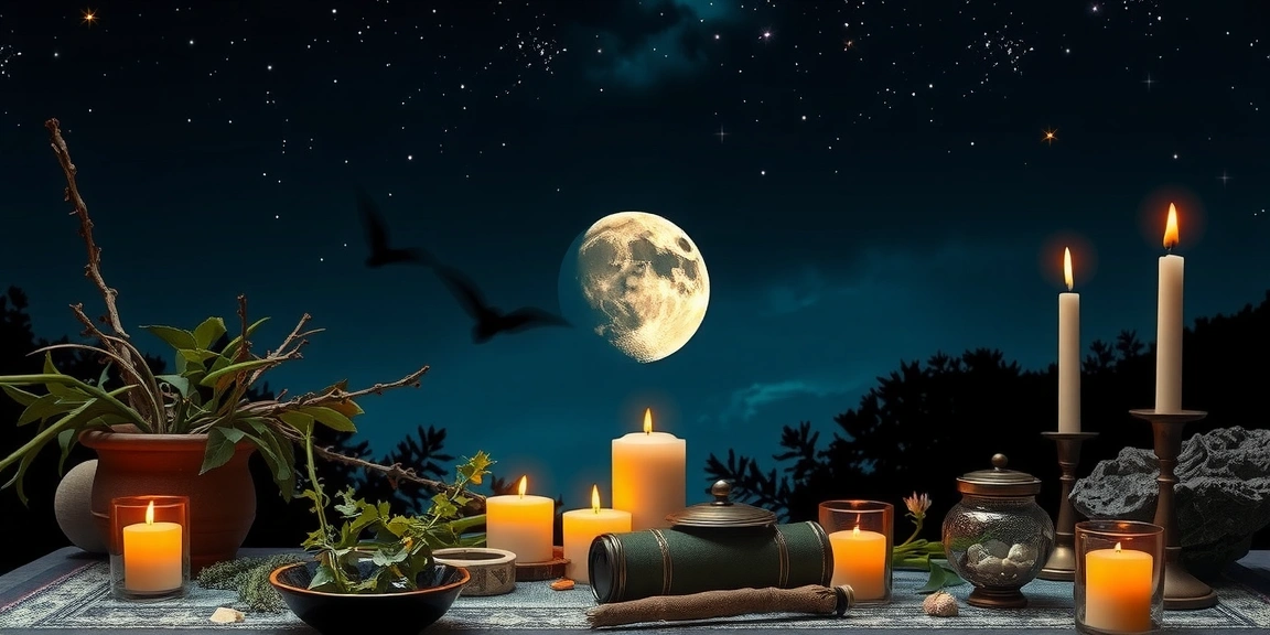 Illustration for Your Lunar Guide: Moon Phase Correspondences for Spiritual Practice