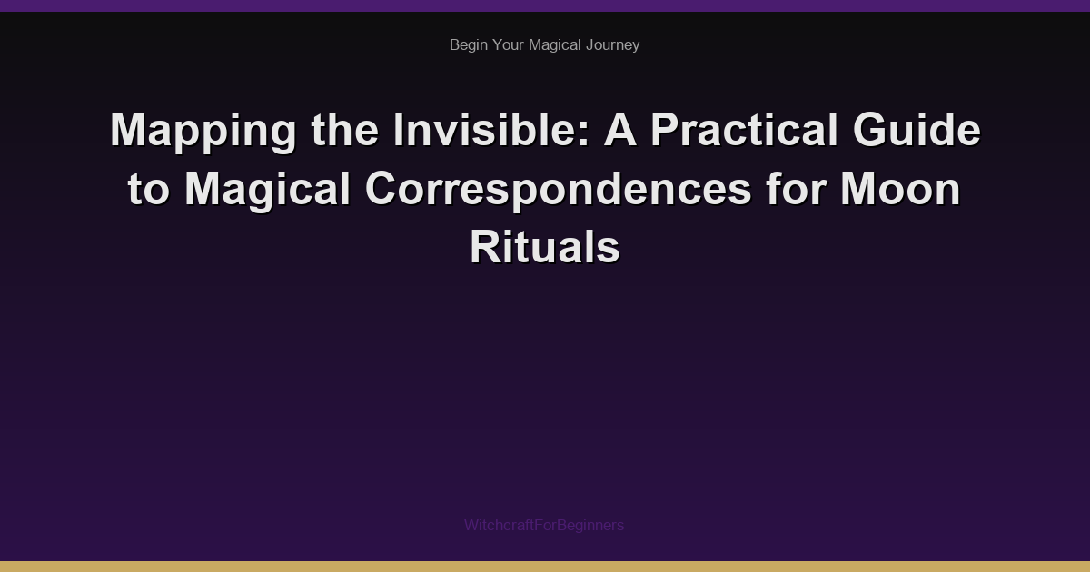 Mapping the Invisible: A Practical Guide to Magical Correspondences for Moon Rituals