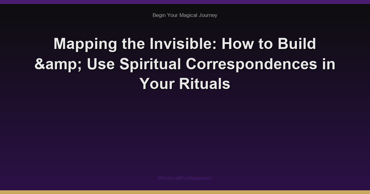 Mapping the Invisible: How to Build & Use Spiritual Correspondences in Your Rituals