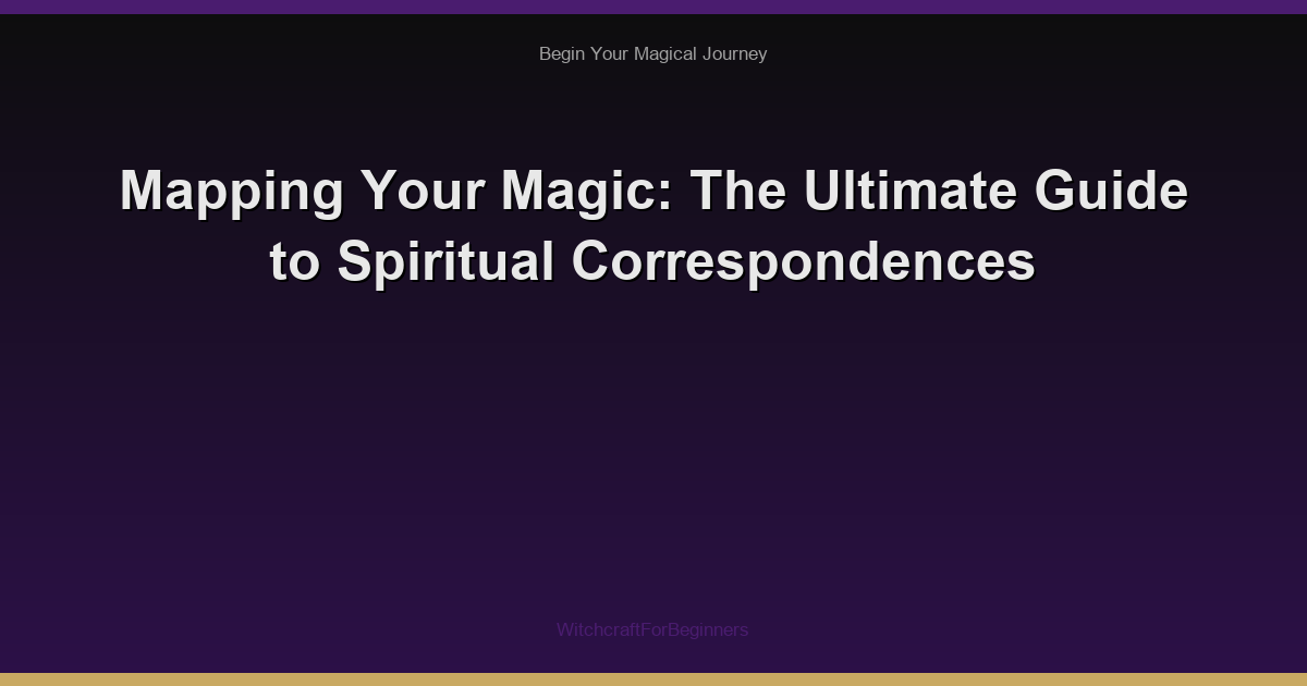Mapping Your Magic: The Ultimate Guide to Spiritual Correspondences