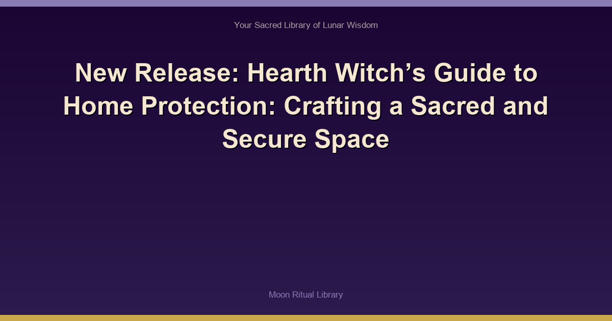 New Release: Hearth Witch’s Guide to Home Protection: Crafting a Sacred and Secure Space