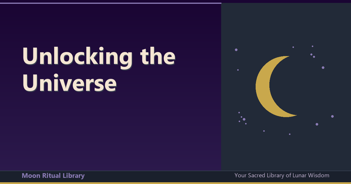 Unlocking the Universe: A Practical Guide to Spiritual Correspondences