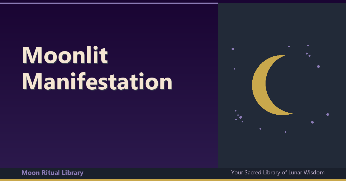 Moonlit Manifestation: A Step‑by‑Step Ritual Guide for Harnessing Lunar Energy