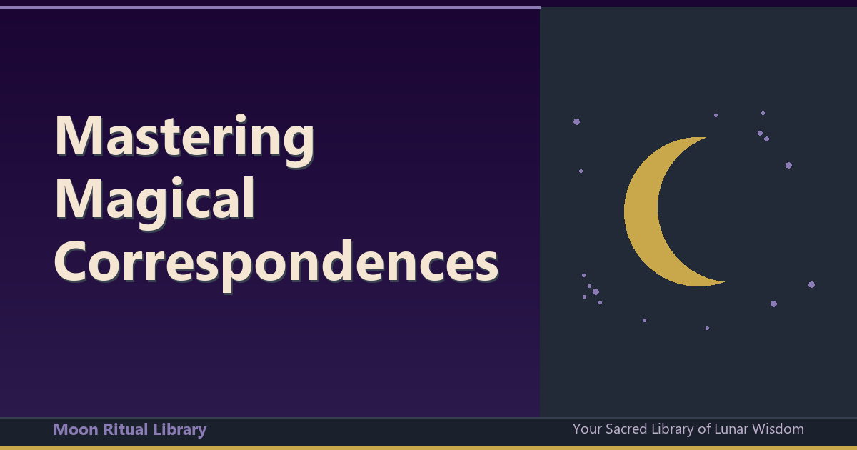 Mastering Magical Correspondences: Your Practical Guide to Aligning Energies