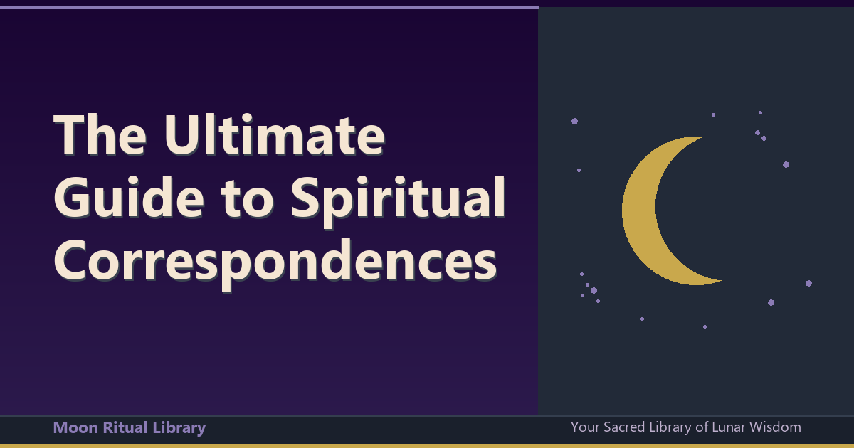 The Ultimate Guide to Spiritual Correspondences: Aligning Your Practice with Cosmic Energy