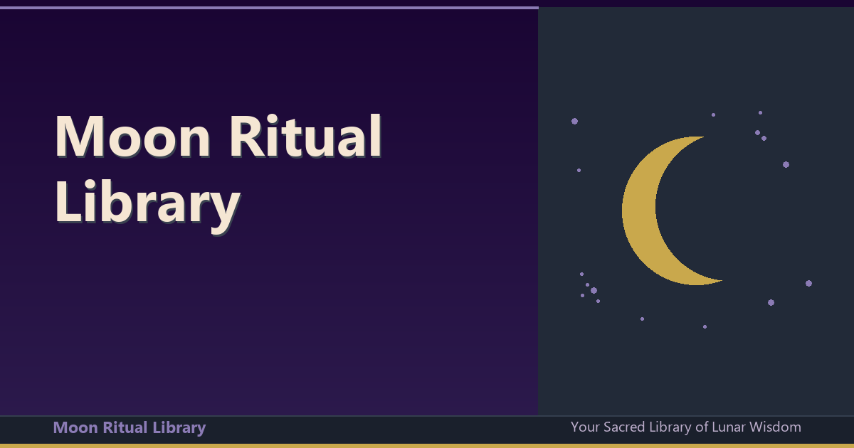 Moon Ritual Library: Your Complete A-Z Guide to Lunar Correspondences for Manifestation & Magic