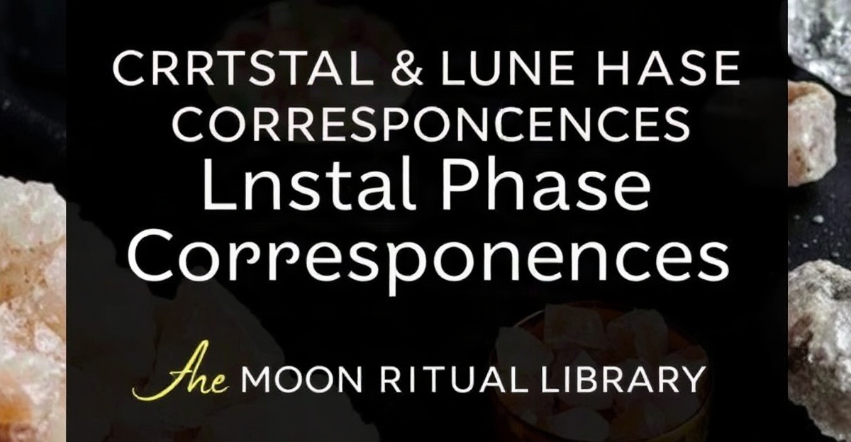 Crystal & Lunar Phase Correspondences: A Complete Guide to Amplifying Your Spiritual Practice